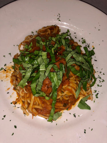 Pasta arrabiata with chicken